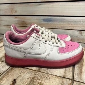 Nike Air Force 1 White Pink Sneakers Womens 6.5 AQ3778-994